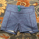 Patagonia Stylish Blue Patterned Women's biker Shorts Photo 0