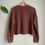 Aerie  Cropped Brown Sweater Size Medium Photo 4