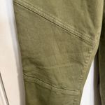 Tory Burch  Olive Green Moto Pants Ankle Zip Size 32. Photo 2