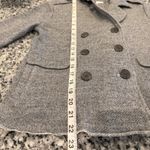 CAbi  Gray Shrunken Pea Coat Double Breasted Anchor Button Jacket Size Small Photo 13