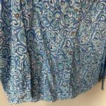 Lilly Pulitzer Women's Size 8 Blue Fish Cruiser Long Sleeve Button Up Shirt Photo 2