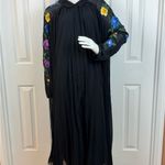 ASOS DESIGN pleated midi shirt dress embroidered sleeves in black S 18. E58 Photo 1