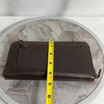 Villager Liz Claiborne Brown Leather Wallet Organizer Checkbook Holder Vintage Photo 5