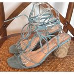 Raye lace up ankle tie turquoise sandals size 9 Photo 10