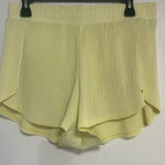 All In Motion  Light Yellow Pleated Athletic Shorts Photo 0