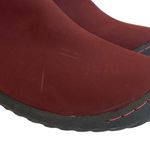 Jbu  Memory Foam Do Juno Women Sz 7 M Burgundy Ankle Length Zip Up Chelsea Boots Photo 1