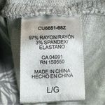 Hilary Radley gray and white palm leaf print knit dress size large Photo 7