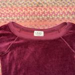 Juicy Couture VTG JUICY COURURE MAROON VELVET VELOUR BOATNECK SWEATSHIRT Photo 1