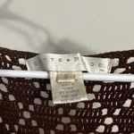 Vintage Bette Paige Brown Crochet Vest Photo 1