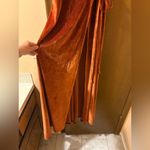 Baltic Born Meghan Rust Terracotta Velvet Wrap Maxi Dress Photo 5