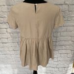 Listicle XS v-neck short sleeve baby doll top w/button back close Photo 9