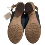 Sophia Milano NWT  Perforated Suede Slingback‎ Heel Sandal Size 7.5 Blue Shoes Photo 3