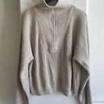CSB IM Oversized Knit Sweater in Oat Marl Size XS Tan Photo 2