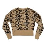 Madewell Crop Sweatshirt in Tiger Stripe AF979 Long Sleeves Cropped Fit Size XS Photo 3