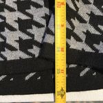 Calvin Klein CHIC BLACK & WHITE HOUNDSTOOTH BUCKLE WAIST KNIT SWEATER DRESS S Photo 10