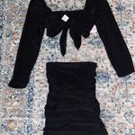 New! Women 2pc black skirt set size small Photo 0