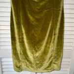 SheIn Velour Ruched Bust Green Dress Photo 2