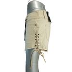 5/$25 Roma Studio Khaki side tie shorts size 13 Tan Photo 1
