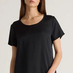 Quince Washable Stretch Silk Tee size Medium NWT Photo 0