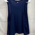 Gaiam NWOT  women's navy blue sleeveless tie hem stretch loose active tank top XL Photo 5