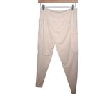 Aerie Offline Real Me Size Large Blush Pale Pink Leggings Mesh Cut Out Pockets Photo 2