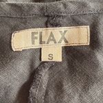 Flax  Women’s Sz Small Linen Long Dress Sleeveless Asymmetrical Hem Photo 2