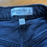 Abercrombie & Fitch Curve Love 90’s Relaxed Cut Off Black Shorts Photo 4