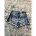 Kendall + Kylie  High Rise Cuffed Distressed The Icon Denim Shorts Size 7 / 28 Photo 1