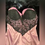 Felina Pink & Black Lace Bustier Corset - Small Photo 3