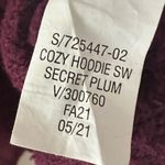 Gap Women’s Cozy Pullover Hoodie Sweater in Secret Plum Sz XL Photo 6