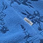 Eddie Bauer 1/4 Zip Burnout Polar Fleece Pullover L Crimson Blue EUC Photo 5