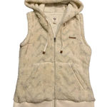 Billabong ​ Sherpa Fleece Hooded Vest Cozy Boho Gorpcore Cream Chevron Photo 0
