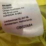 Urban Outfitters Mesh Crop Top Corset Square Neck Women's Medium Yellow Y2K Boho Photo 7