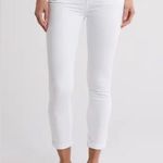 Paige Denim Kylie Cropped Skinny Jeans in Optic White Cotton Women's Size 27 Photo 0