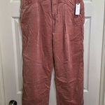 Women’s Pilcro Anthropologie The Breaker Corduroy Pants Coral Size 31 NWT Pink Photo 0