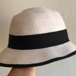 Scala  Hat creamy white with Black Trim summer summer beach horse races Photo 1