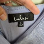 Lulus Yacht Rock Blue & White Striped Off-the-Shoulder Midi Dress Women's Small Photo 5