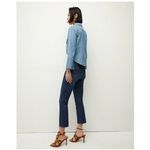 Veronica Beard Women's Carly Kick Flare Crop High Rise Jean Ankle Size 24 Photo 2