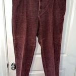 Levi's Levi’s 550 Relaxed Fit Tapered Legs Maroon Corduroy Vintage Rare Pants Sz 16 Photo 0