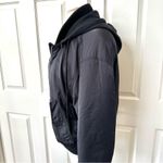 Silence + Noise black zip jacket with removable hood Photo 1