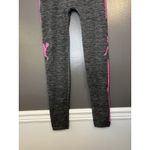 Indero Pants Womens One Size Gray Athletic High Rise Leggings Pink Tennis Sport Photo 2