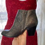 Style & Co . Dark Silver Ankle Booties Weathered Faux Leather 6 Photo 4