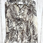 St. John Collection Vtg  Shirt Women Sz 10 Botanical Collared Button Down Blouse Photo 0