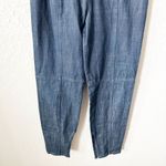 Tibi  Dark Wash High Rise Banded Waist Jeans Photo 5