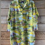 Nick & Nora Vintage 100% Cotton Nightgown Rare Print Golfers Women’s S/M PJs Photo 4