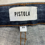 Pistola  Skinny Blue Jeans Size 33 Distressed Raw Hem Photo 2