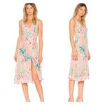 Privacy Please  Wilson Dress Pink Floral Midi Tropical Revolve Size Large L NWT Photo 1