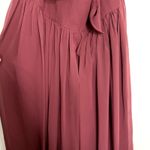Revelry Abigail Chiffon Dress Burgendy Merlot Womens New Size 30 Red Photo 11