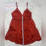 Forever 21 Tiered Satin Babydoll Dress Photo 4