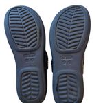 Crocs Flip Flops Thong Sandals Dual Comfort Geometric Navy Blue Women's 9 Photo 3